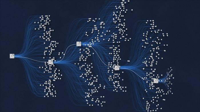 Image of intricate wires combining into networks