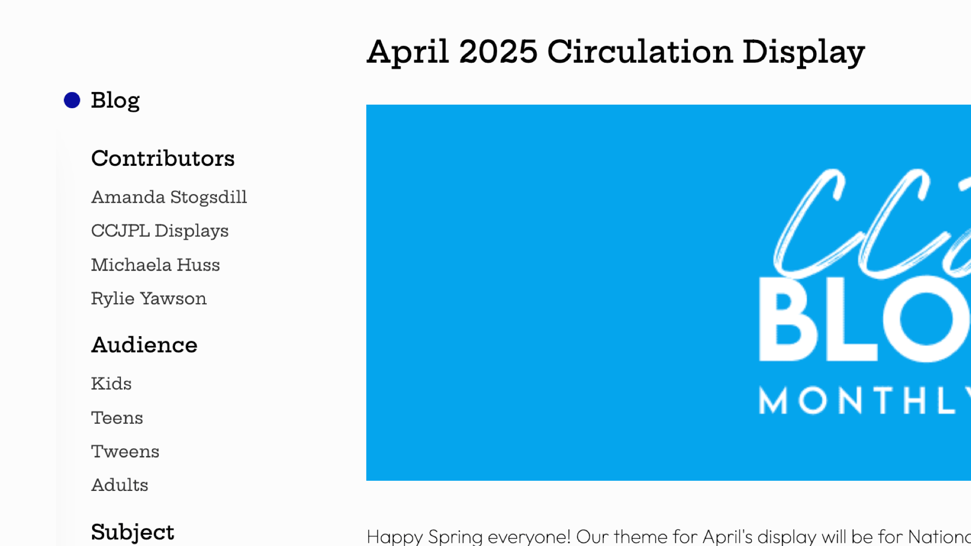 image representing the blogs tool.