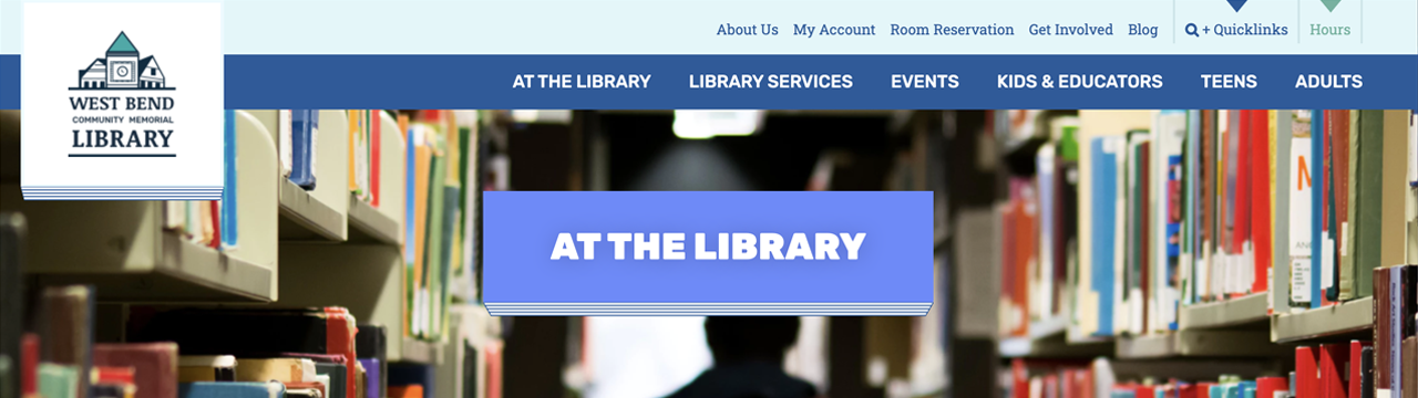 header from at the library page