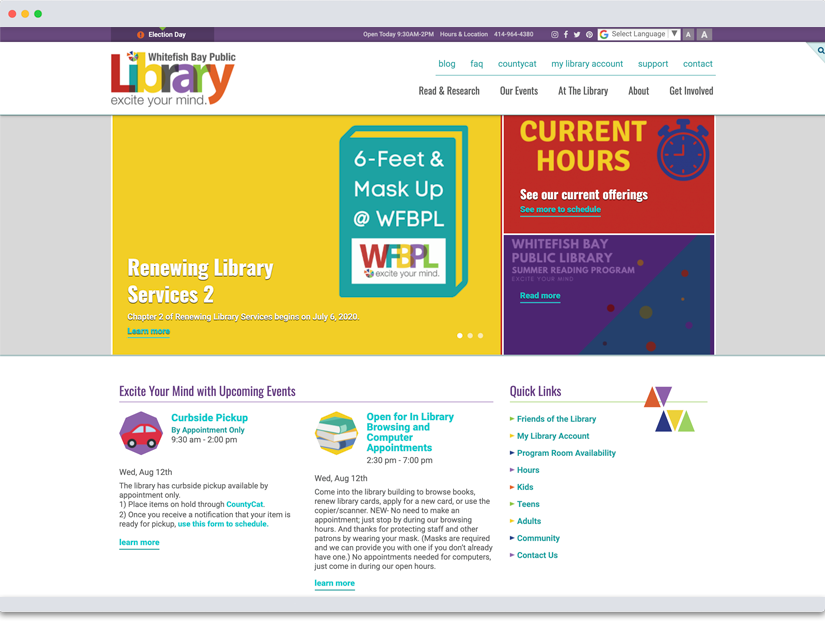 image relating to the Whitefish Bay Public Library case study