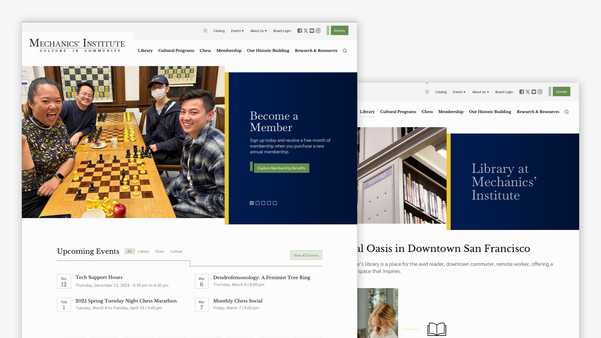 Image of home page design