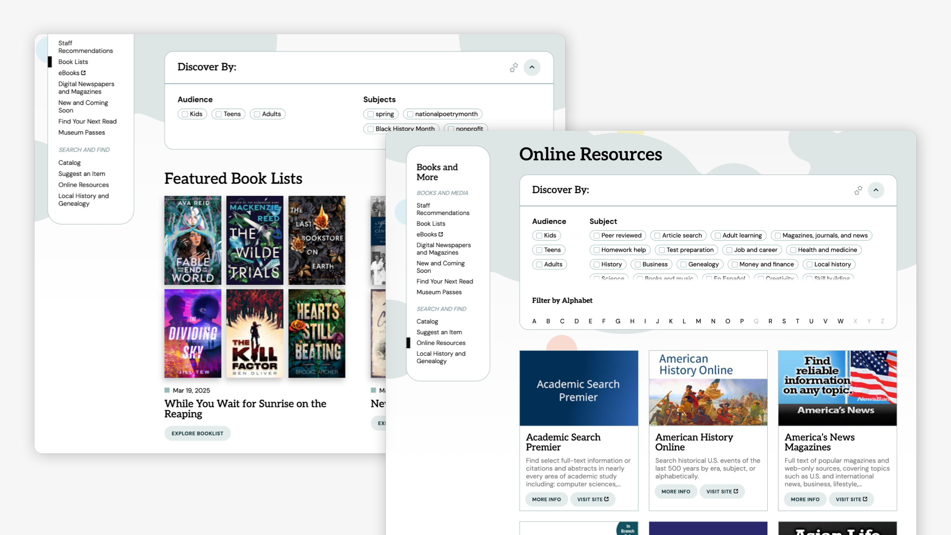 Image of personalization feature